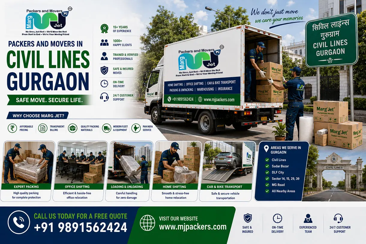 Packers and Movers in Civil Lines Gurgaon