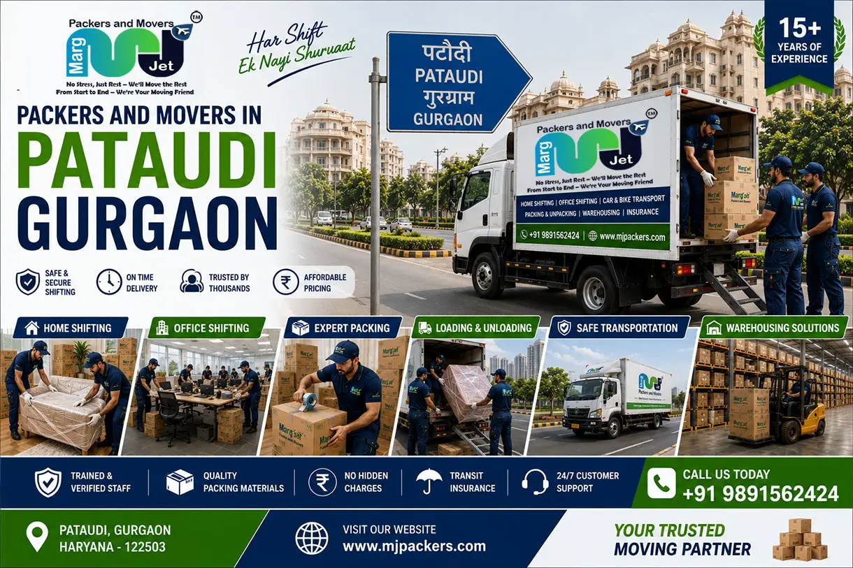 Packers and Movers in Pataudi Gurgaon – Marg Jet Packers and Movers in Pataudi Gurgaon