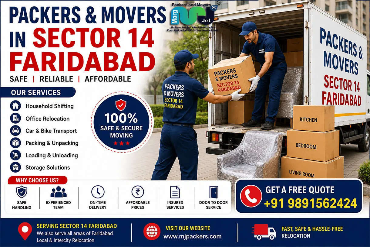Best Packers and Movers in Sector 14 – Marg Jet Packers and Movers